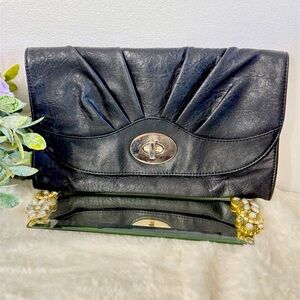 Vintage Bandolino Black Clutch Bag